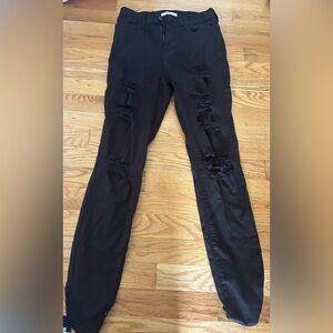 PacSun black skinny ripped jeans